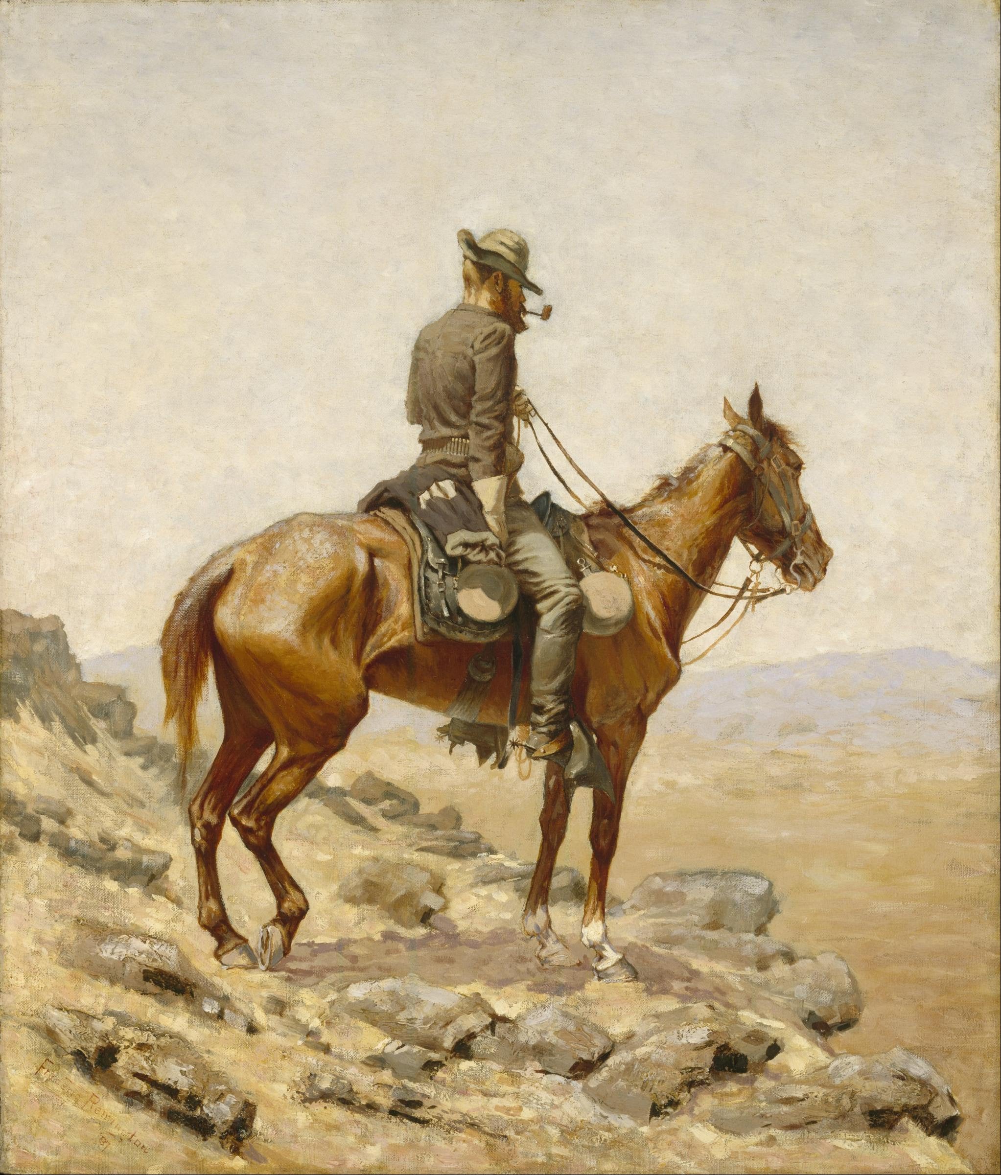 Le belvédère - Frederic Remington