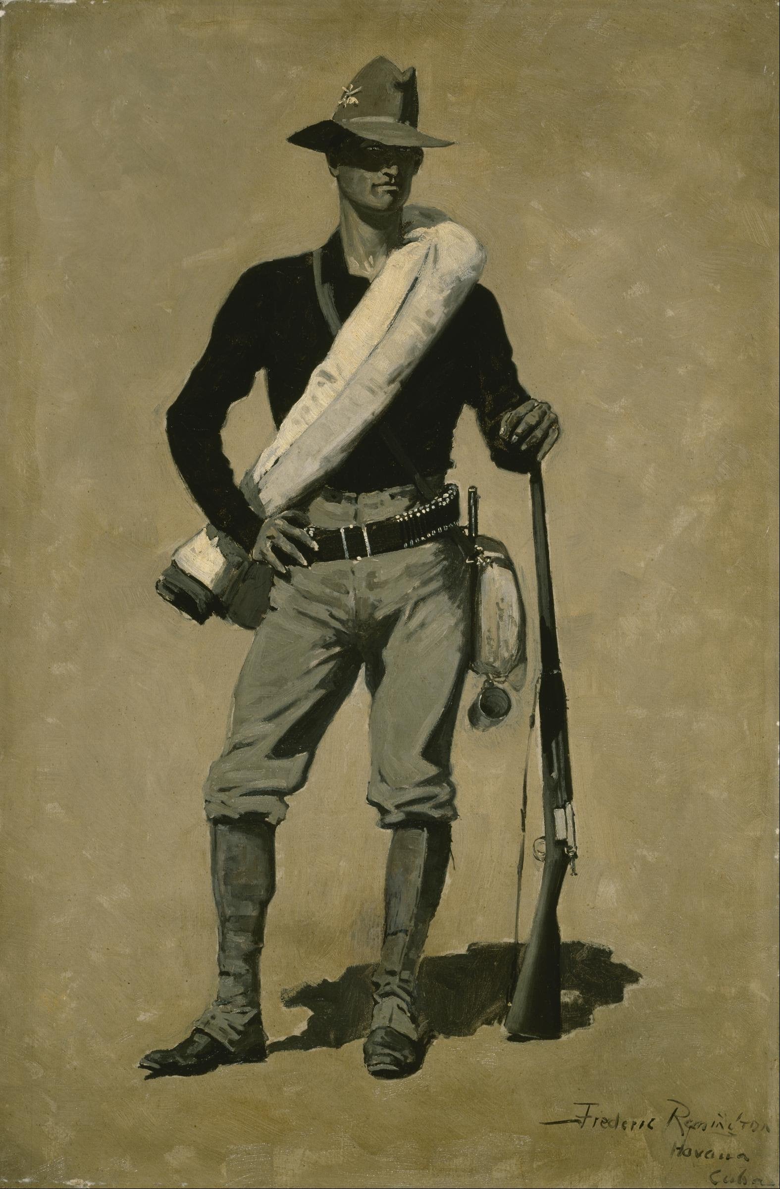 Soldat américain, guerre hispano-américaine - Frederic Remington
