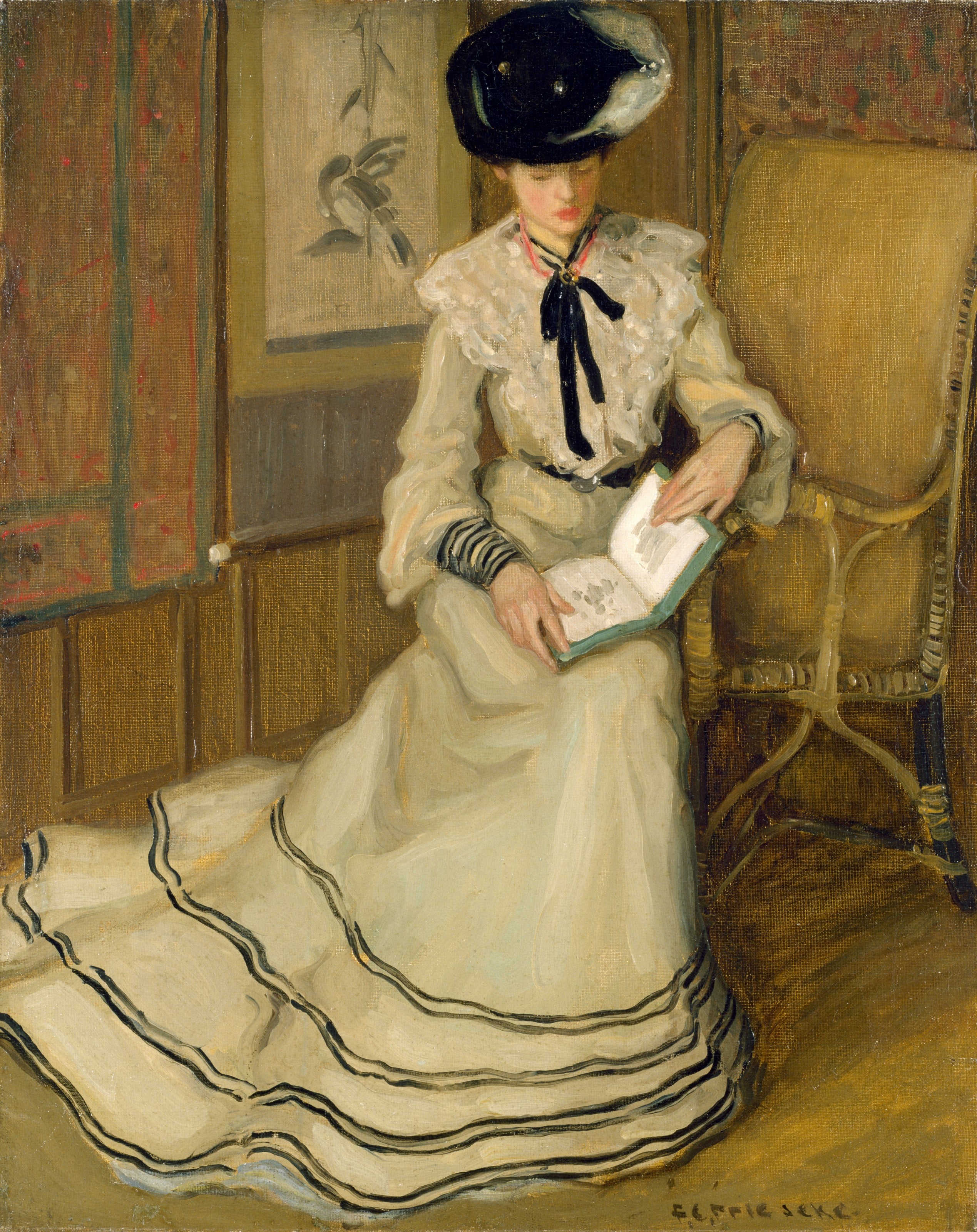 Fille lisant - Frederick Carl Frieseke - Alpha Reproduction