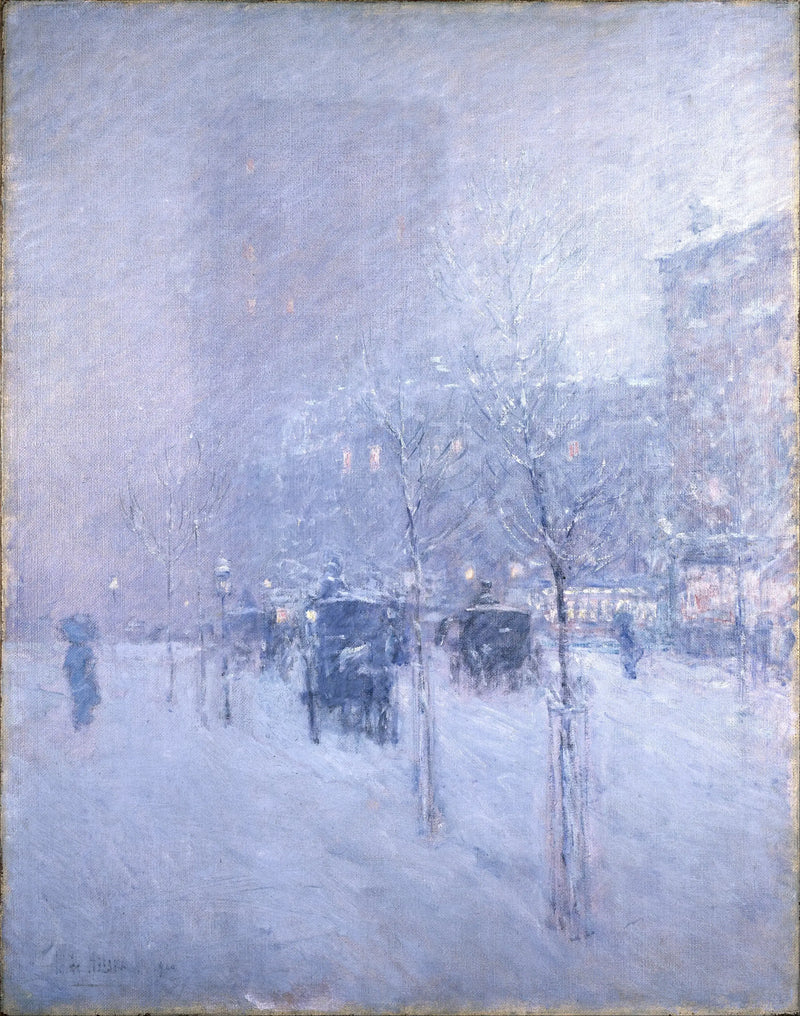 End of Afternoon, New York, Winter - Childe Hassam