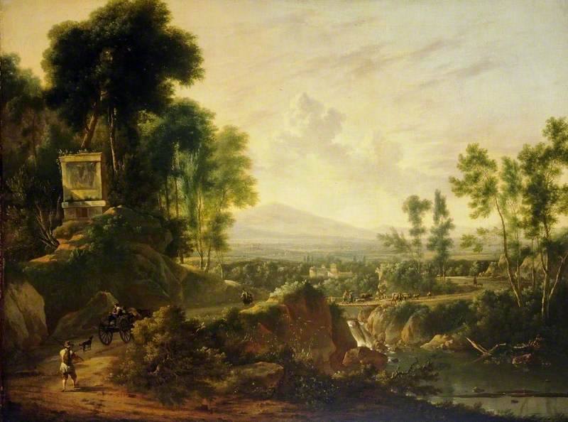 Paysage avec un sanctuaire - Adriaen van de Velde