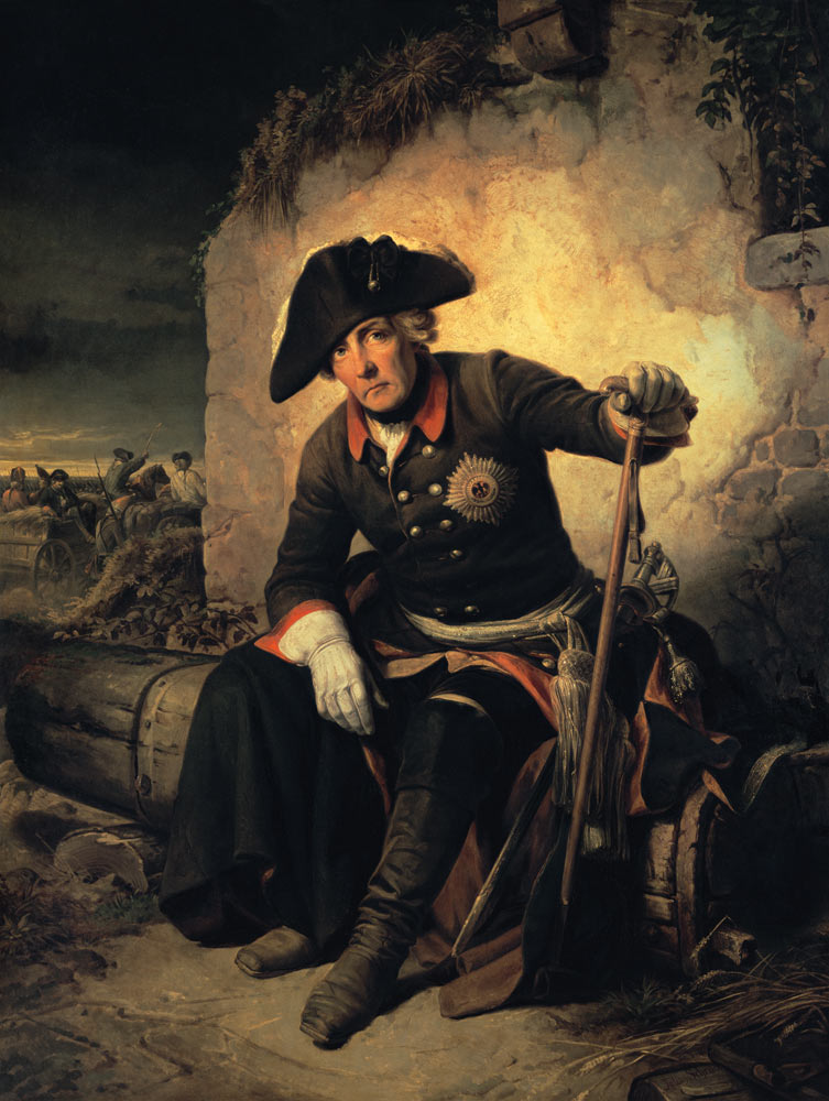 Friedrich II after the Battle of Kolin - Julius Schrader