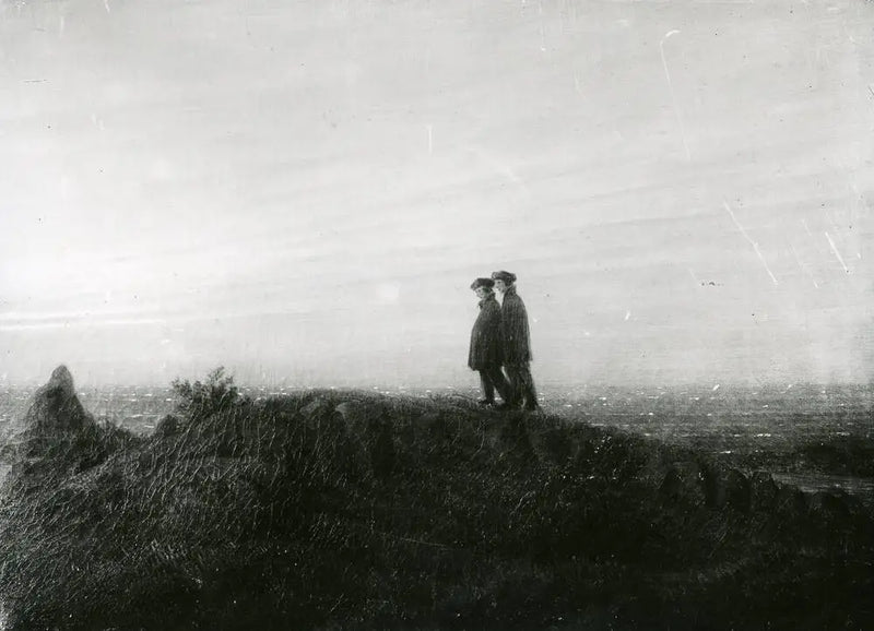 Two Hikers on the Beach - Caspar David Friedrich