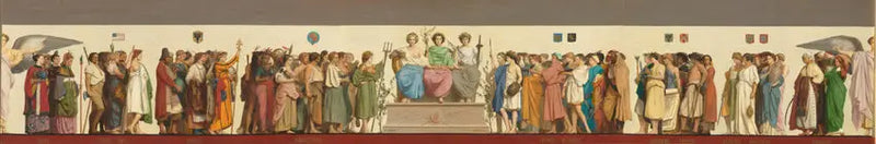 Frieze intended to be reproduced on a commemorative vase of the London exhibition - Jean-Léon Gérôme