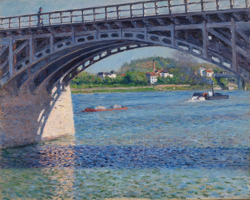 The Argenteuil Bridge and the Seine - Gustave Caillebotte