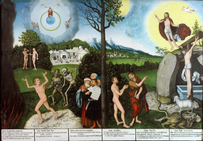 Law and Gospel - Lucas Cranach the Elder
