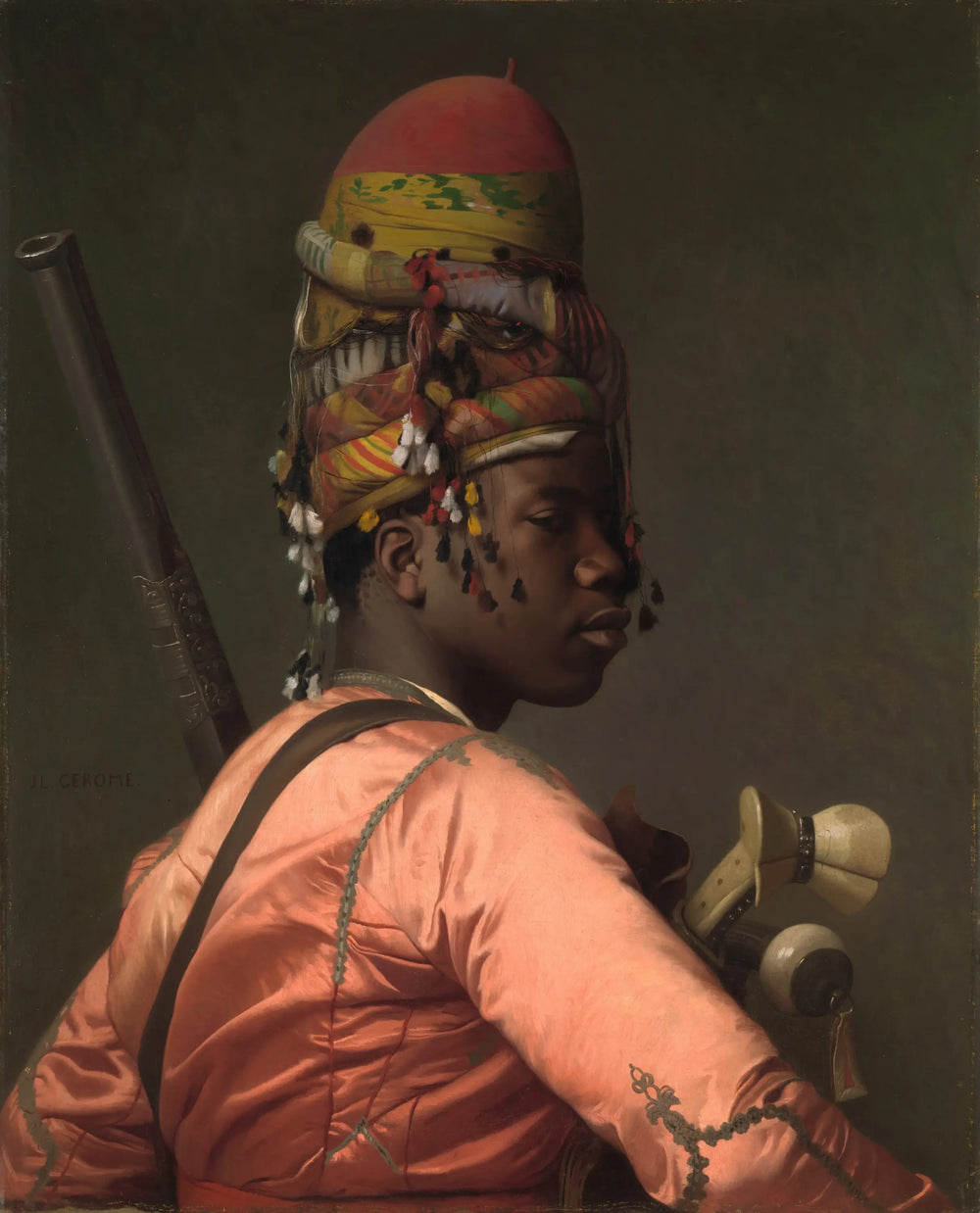Reproduction du tableau « Bachi Bouzouk noir - Jean-Léon Gérôme » par Alpha Reproduction en peinture à l’huile