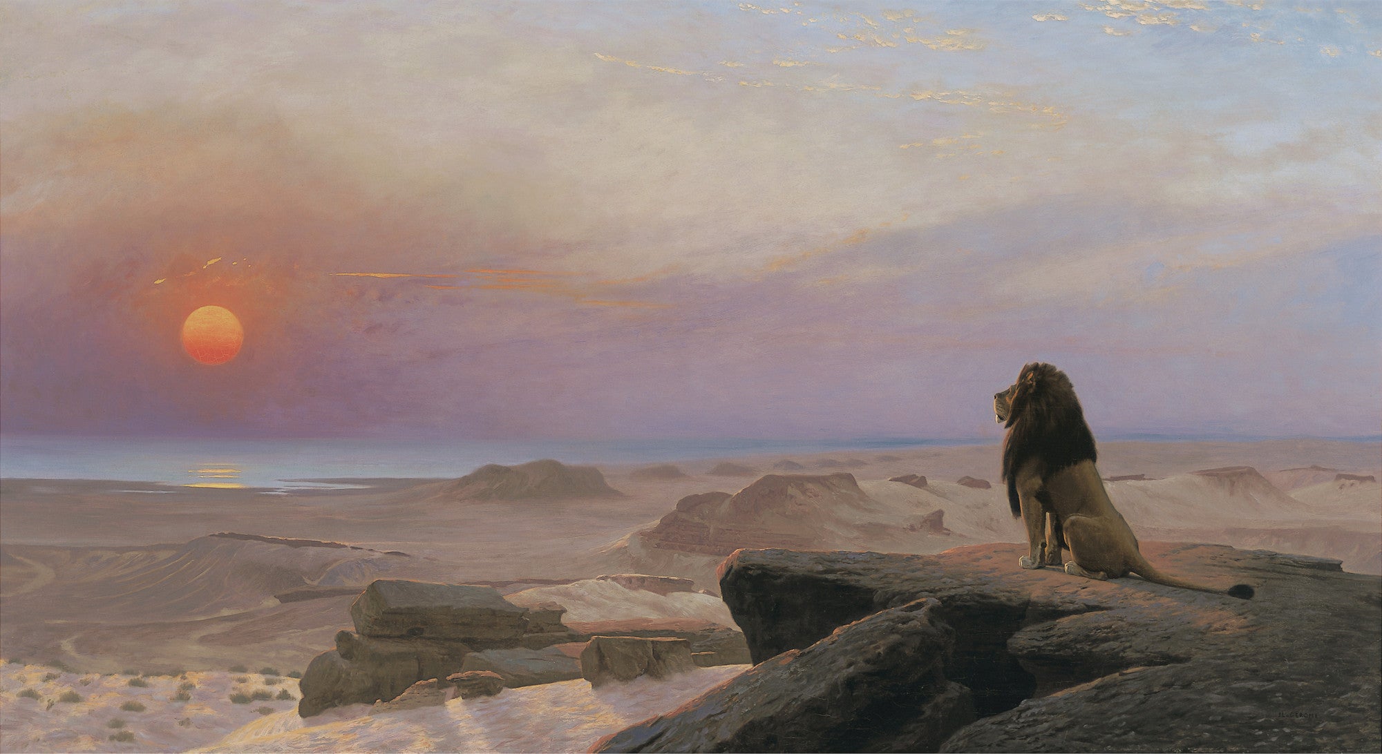 Reproduction du tableau « Les Deux Majestés - Jean-Léon Gérôme » par Alpha Reproduction en peinture à l’huile