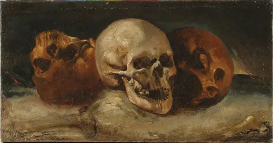 The Three Skulls - Théodore Géricault