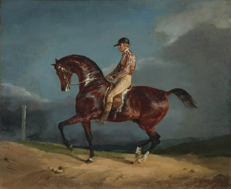 Jockey Riding a Racehorse - Théodore Géricault