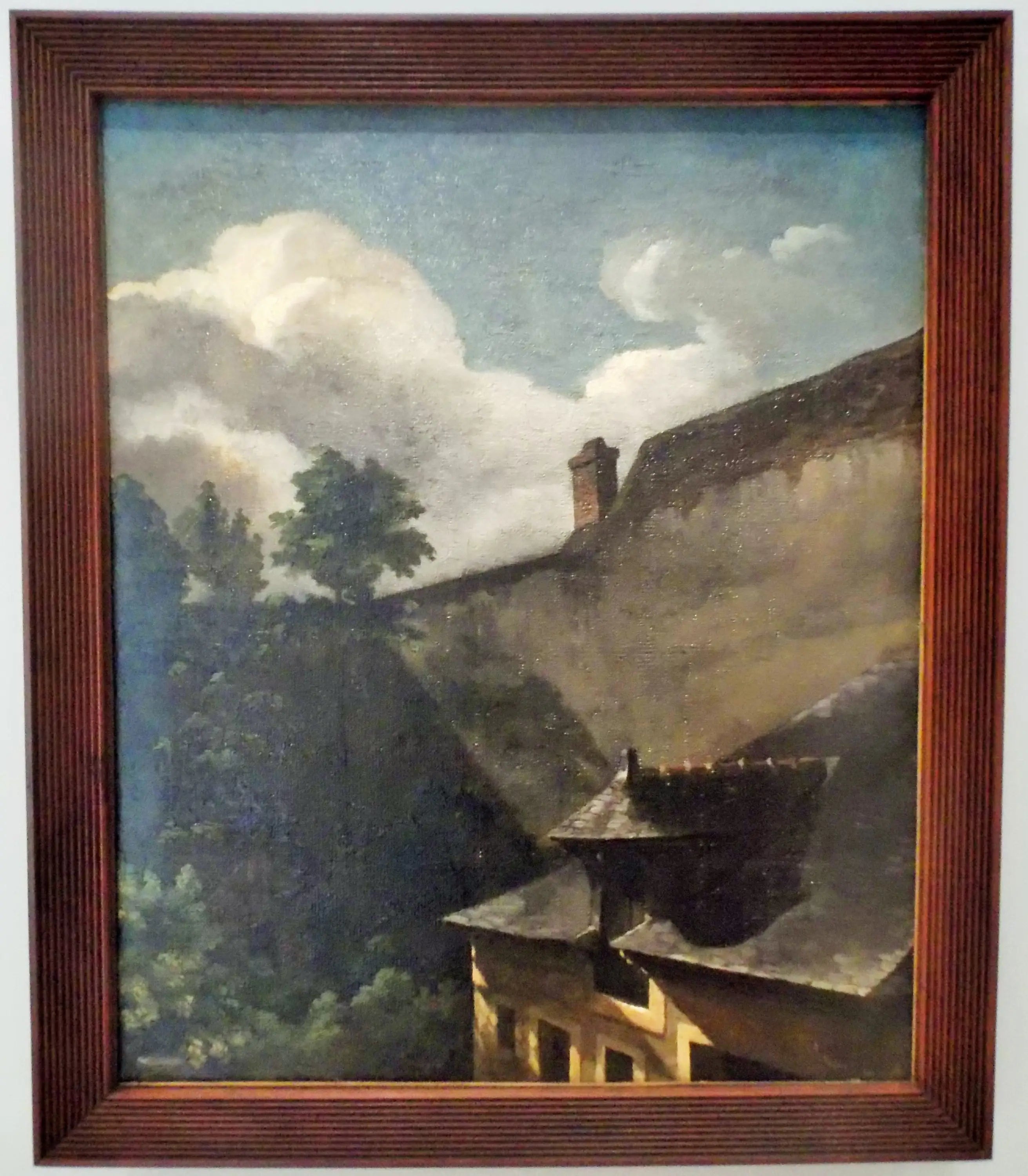 Reproduction du tableau « Étude de toit éclairée par le soleil - Théodore Géricault » par Alpha Reproduction en peinture à l’huile