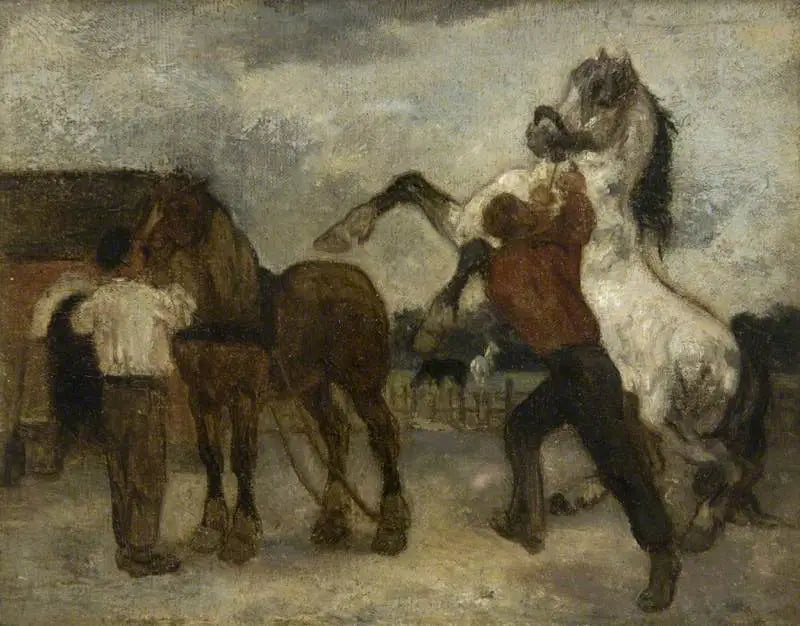 The Stud Farm - Théodore Géricault