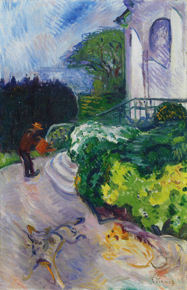 Reproduction du tableau « Jardinier danois le jardin du Dr. Linde - Edvard Munch » par Alpha Reproduction en peinture à l’huile