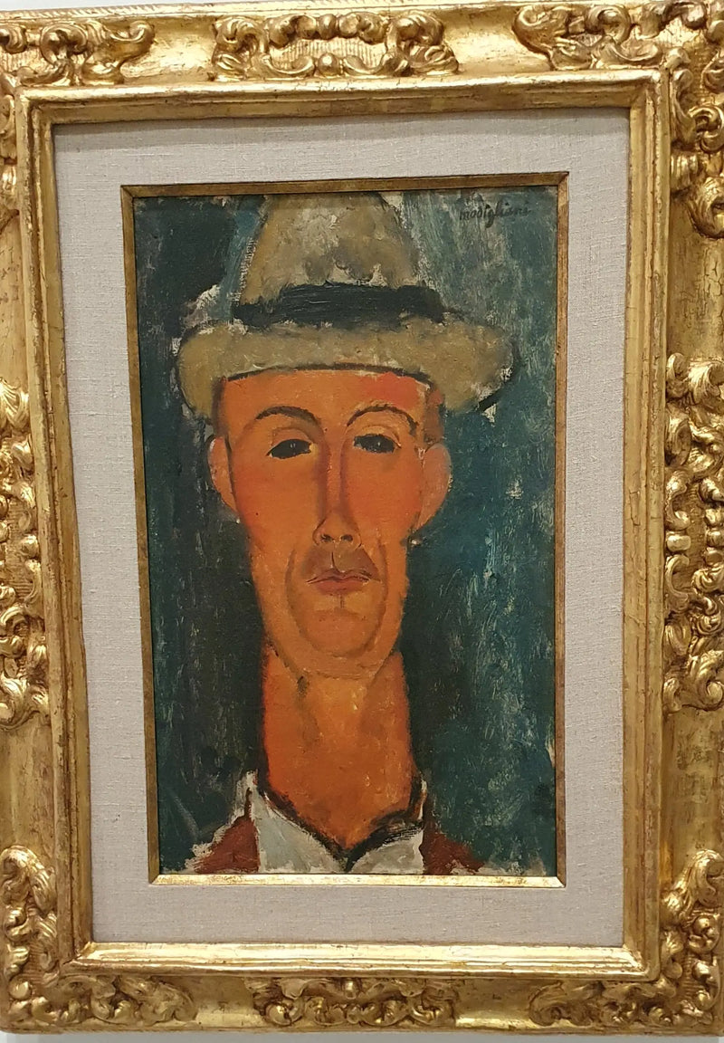 Portrait of Gaston Modot in Hat - Amedeo Modigliani