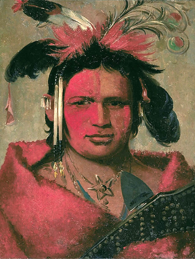 Chee-me-náh-na-quet, Grand Nuage, fils de Grizzly Bear - George Catlin