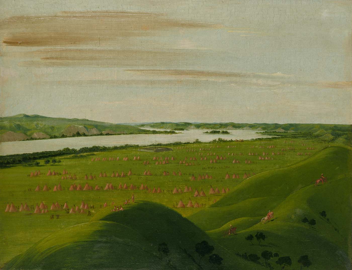Fort Pierre, embouchure de la rivière Teton, 1200 milles au-dessus de Saint Louis - George Catlin