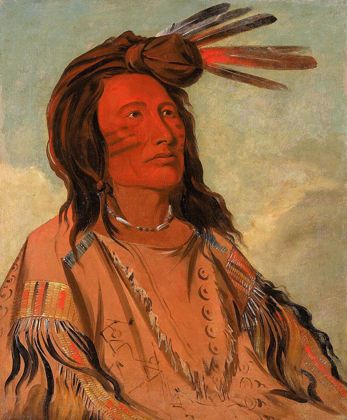 Tchán-dee, Tabac, un chef Oglala - George Catlin