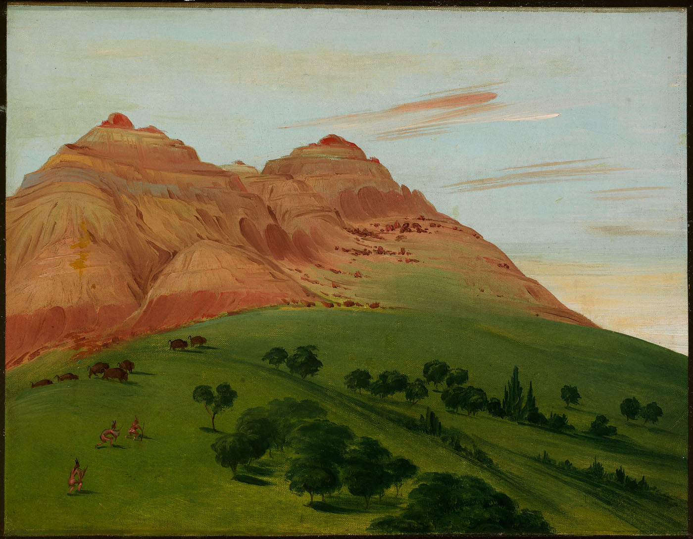 Vue du Grand Détour, à 1900 milles au-dessus de Saint-Louis - George Catlin