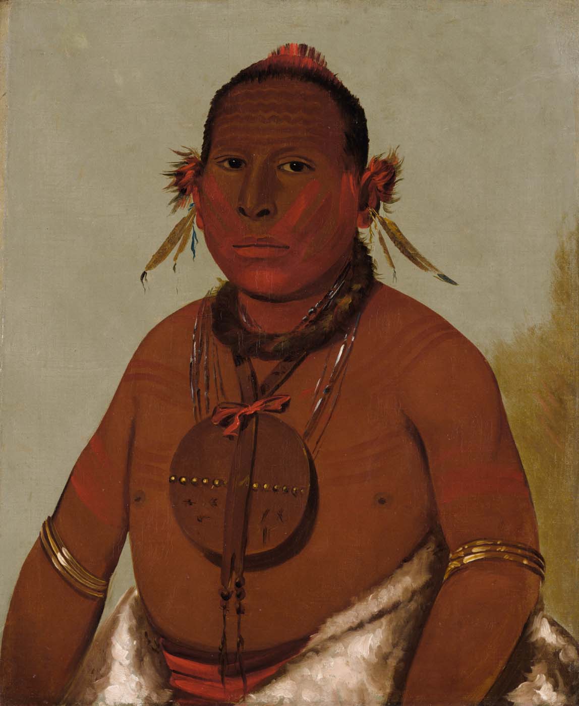 Wa-sáw-me-saw, Tonnerre rugissant, le plus jeune fils du Faucon noir - George Catlin