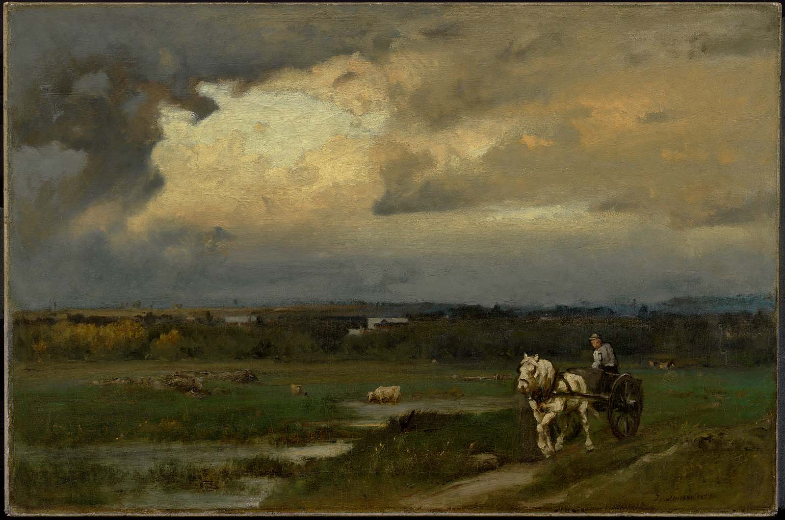 Matin brumeux - George Inness
