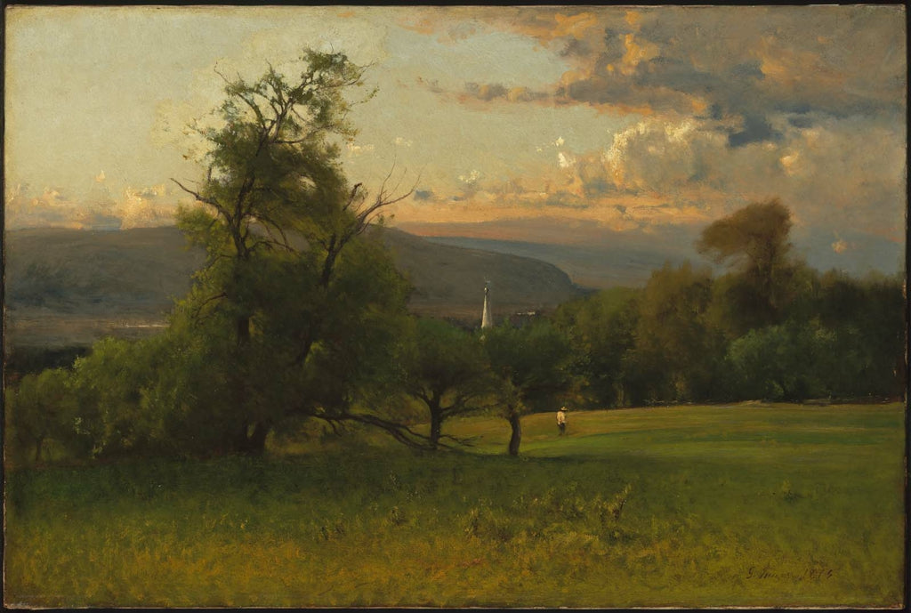 Le clocher de l'église - George Inness