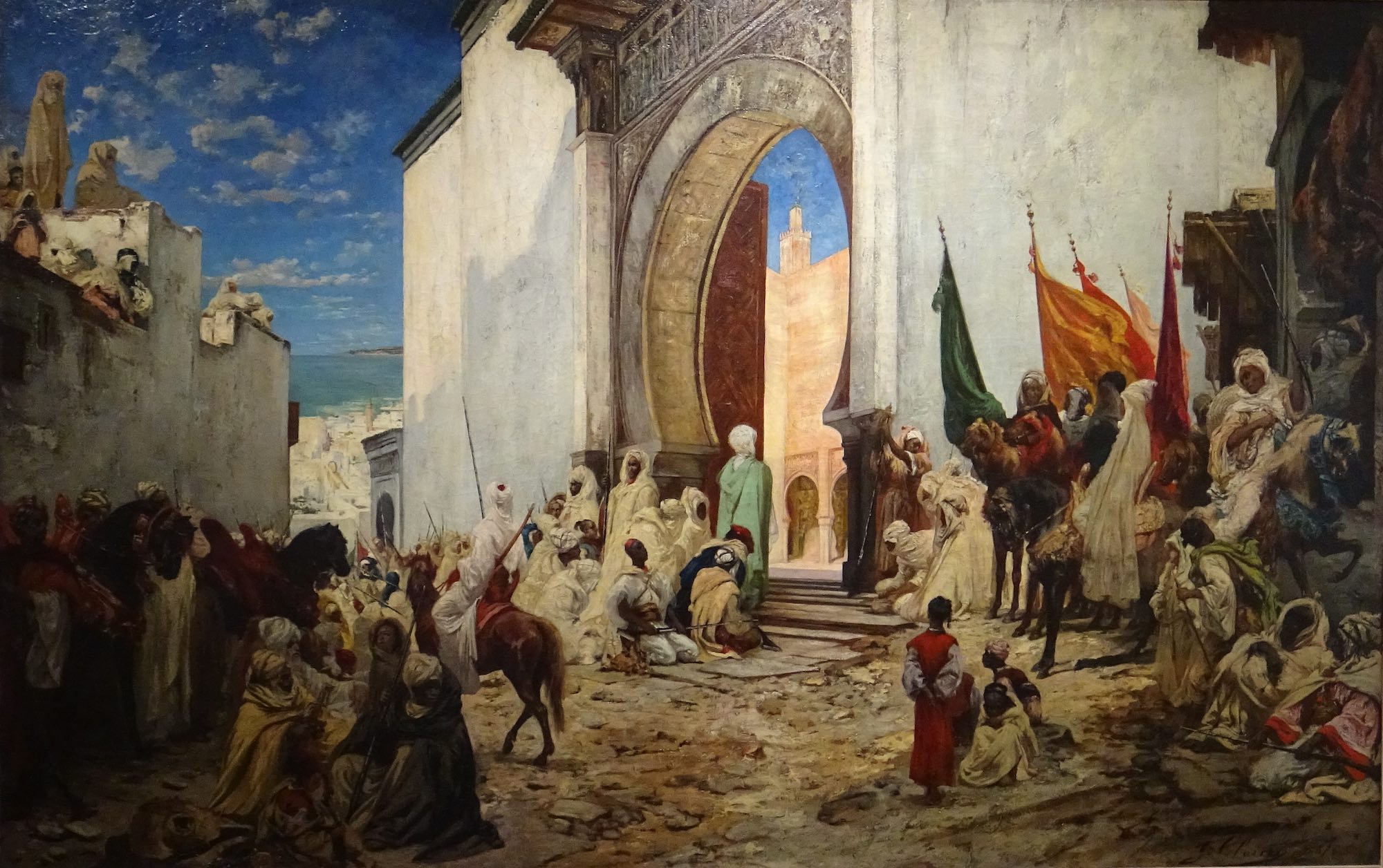 Le schérif de Oussan (Maroc) entre à la mosquée - Georges Clairin