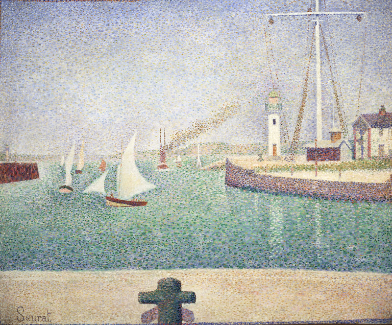 Entrance to the Port of Honfleur - Georges Seurat