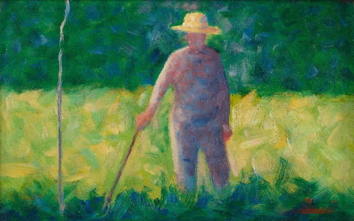 Reproduction du tableau « Le jardinier - Georges Seurat » par Alpha Reproduction en peinture à l’huile