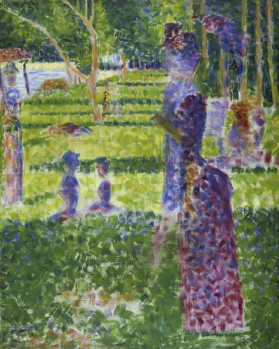 Couple en promenade - Georges Seurat