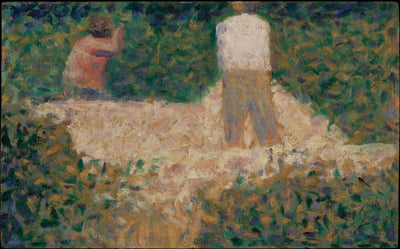 Reproduction du tableau « Deux brise-pierres - Georges Seurat » par Alpha Reproduction en peinture à l’huile