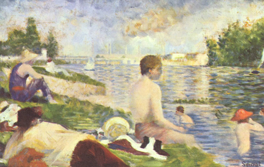 Étude finale pour « Une baignade à Asnières », Georges Seurat, 1883