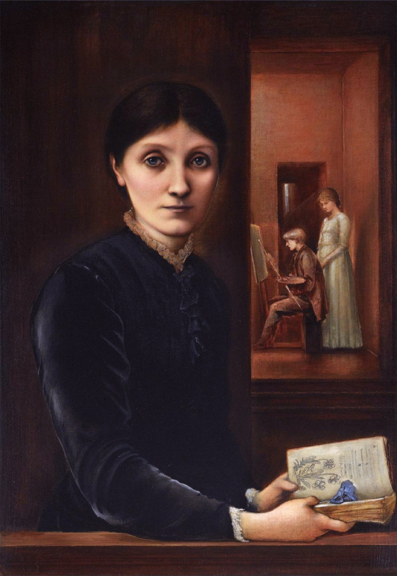 Georgiana Burne-Jones, their children Margaret and Philip - Edward Burne-Jones