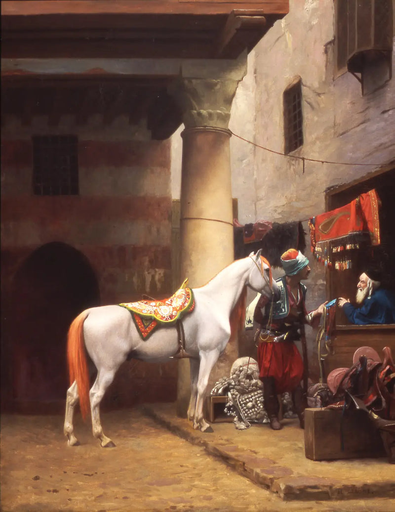 The Bazaar of the Saddle, Cairo - Jean-Léon Gérôme