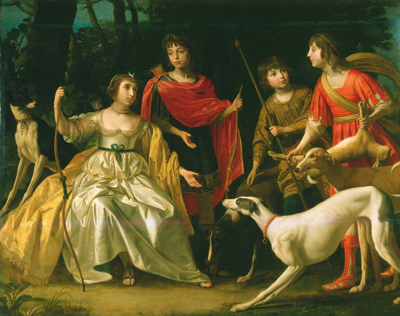 The four eldest children of the King and Queen of Bohemia - Gerrit van Honthorst