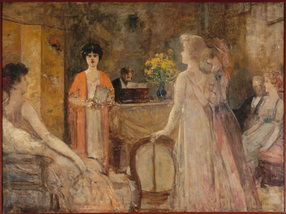 Un mardi, soirée chez Madeleine Lemaire - Henri Gervex