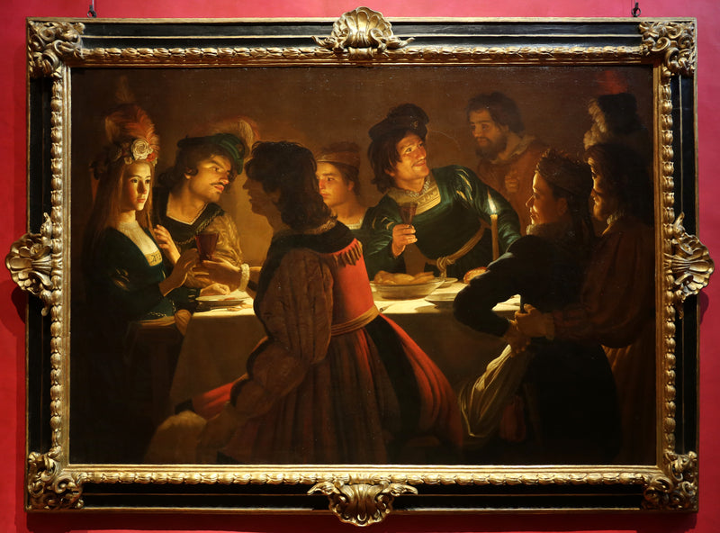 Dinner with a Wedding - Gerrit van Honthorst