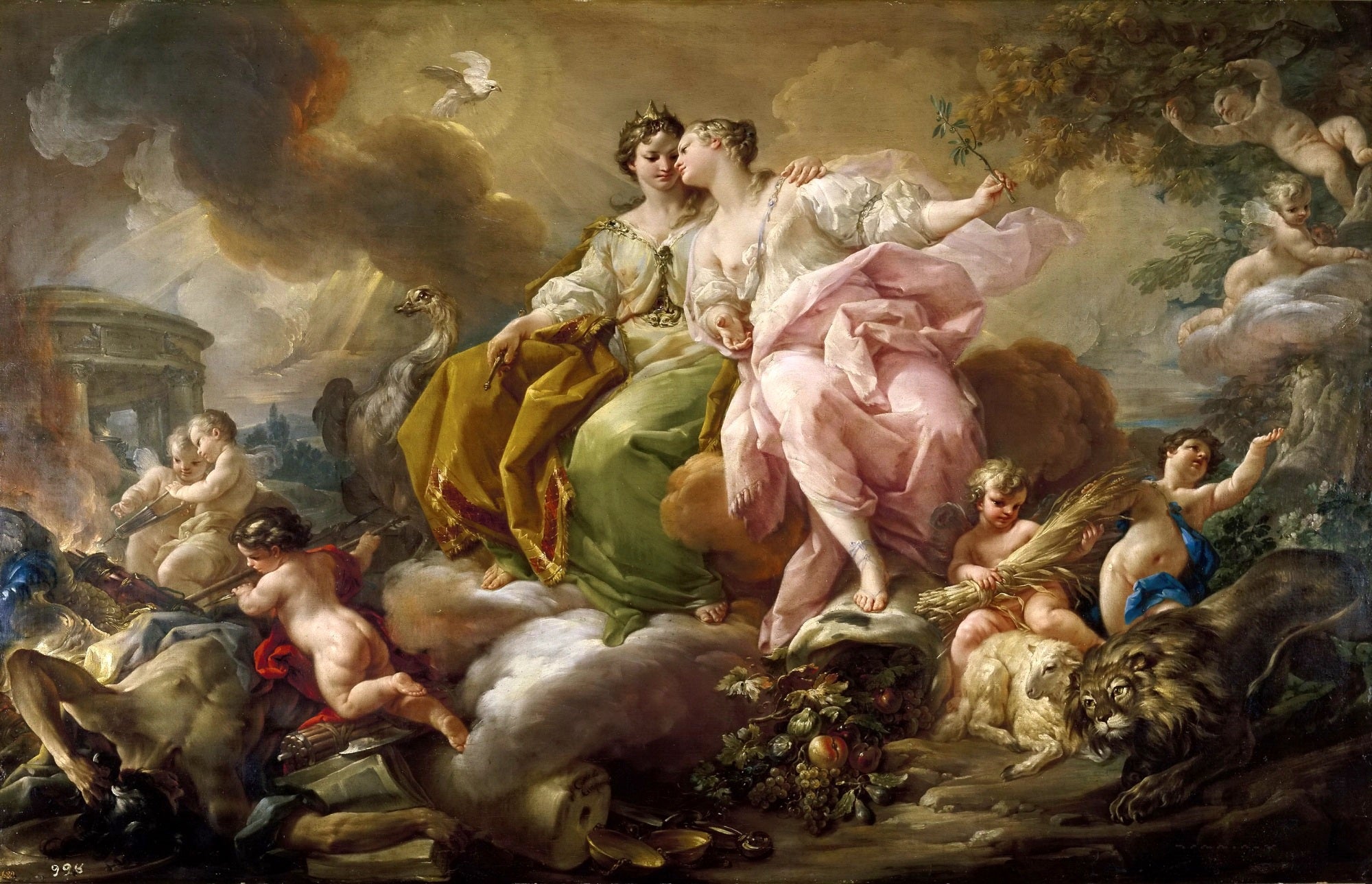 La Justice et la Paix - Corrado Giaquinto - Alpha Reproduction