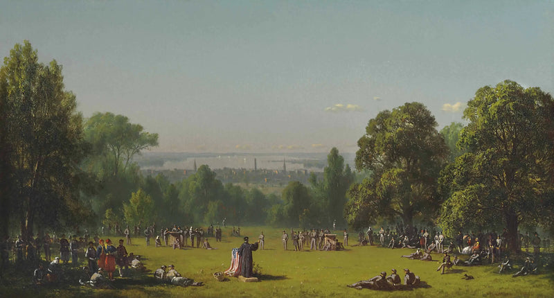 Sunday Morning at the Seventh Regiment Camp - Sanford Robinson Gifford