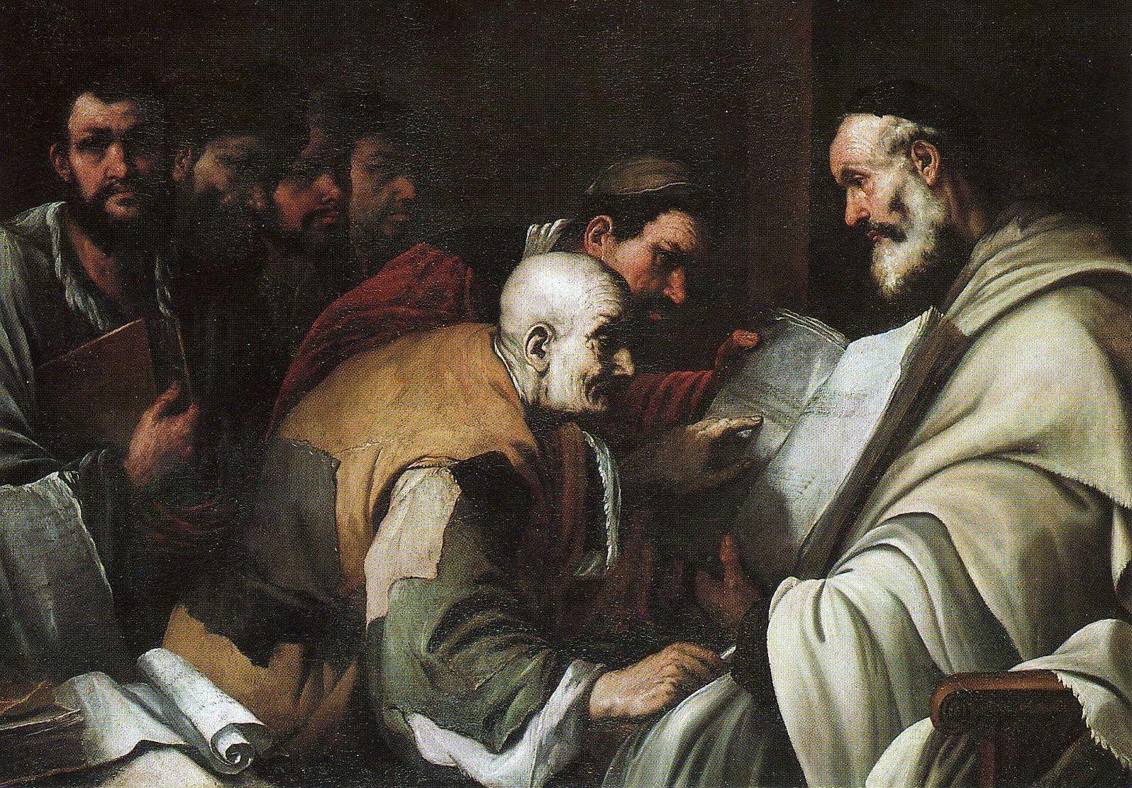 Assemblée de religieux - Luca Giordano