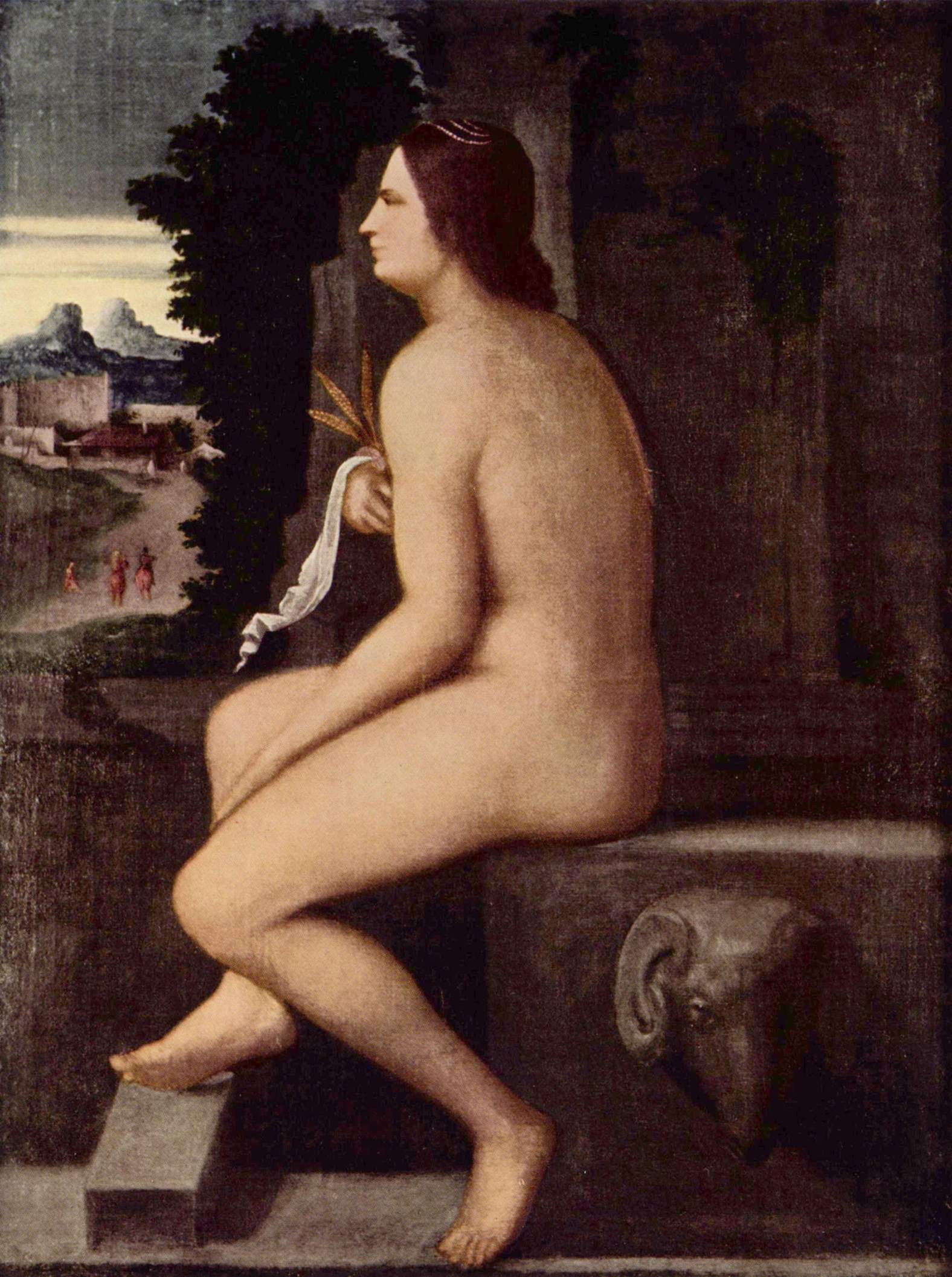 Cérès assise au bord d'une fontaine - Sebastiano del Piombo