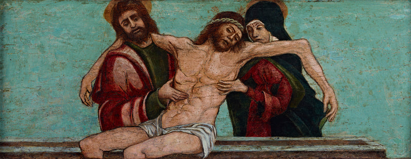 Pietà with Saint John the Evangelist - Giovanni Bellini