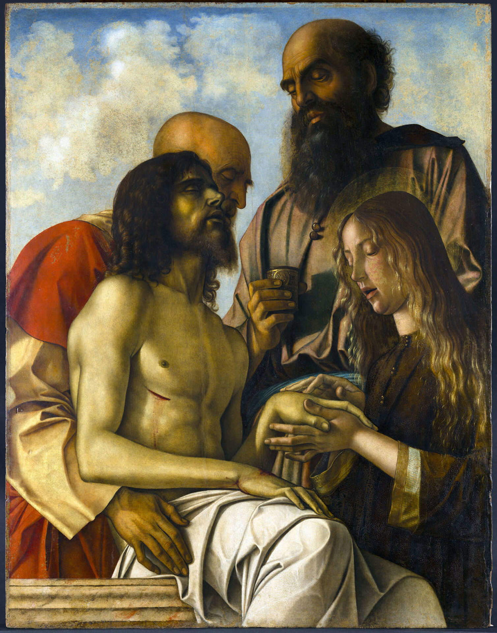 Lamentation sur le corps du Christ mort - Giovanni Bellini - Alpha Reproduction