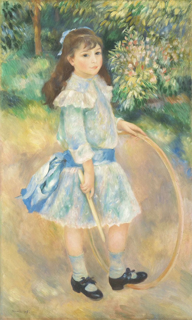 Girl with a Hoop - Pierre-Auguste Renoir