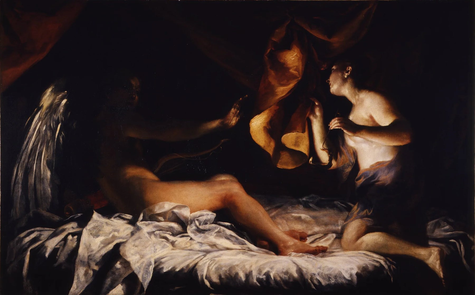 Amour et Psyché (Crespiego) - Giuseppe Maria Crespi image 1 copie peinte à la main à l’huile
