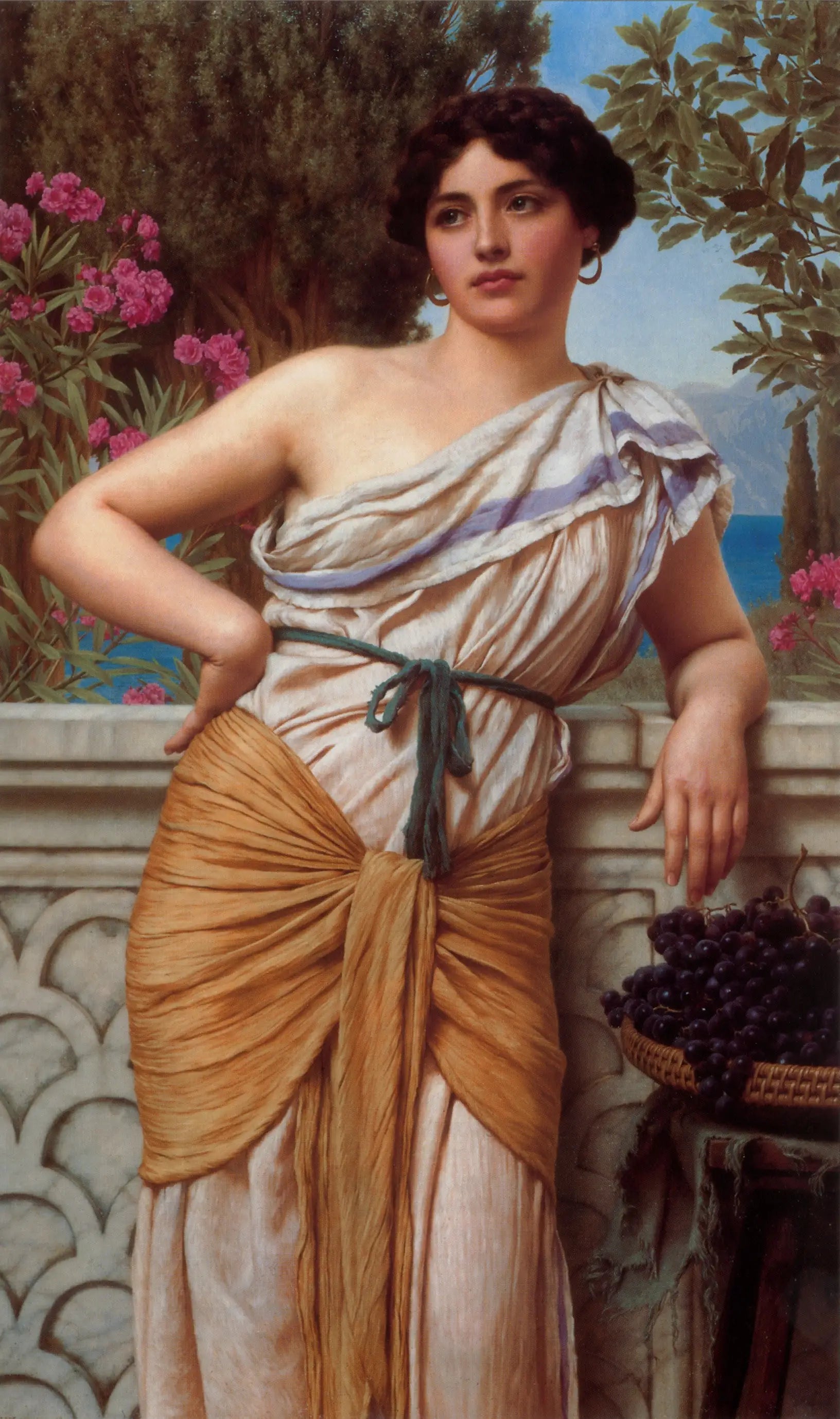 Rêverie (1912) - John William Godward - Alpha Reproduction