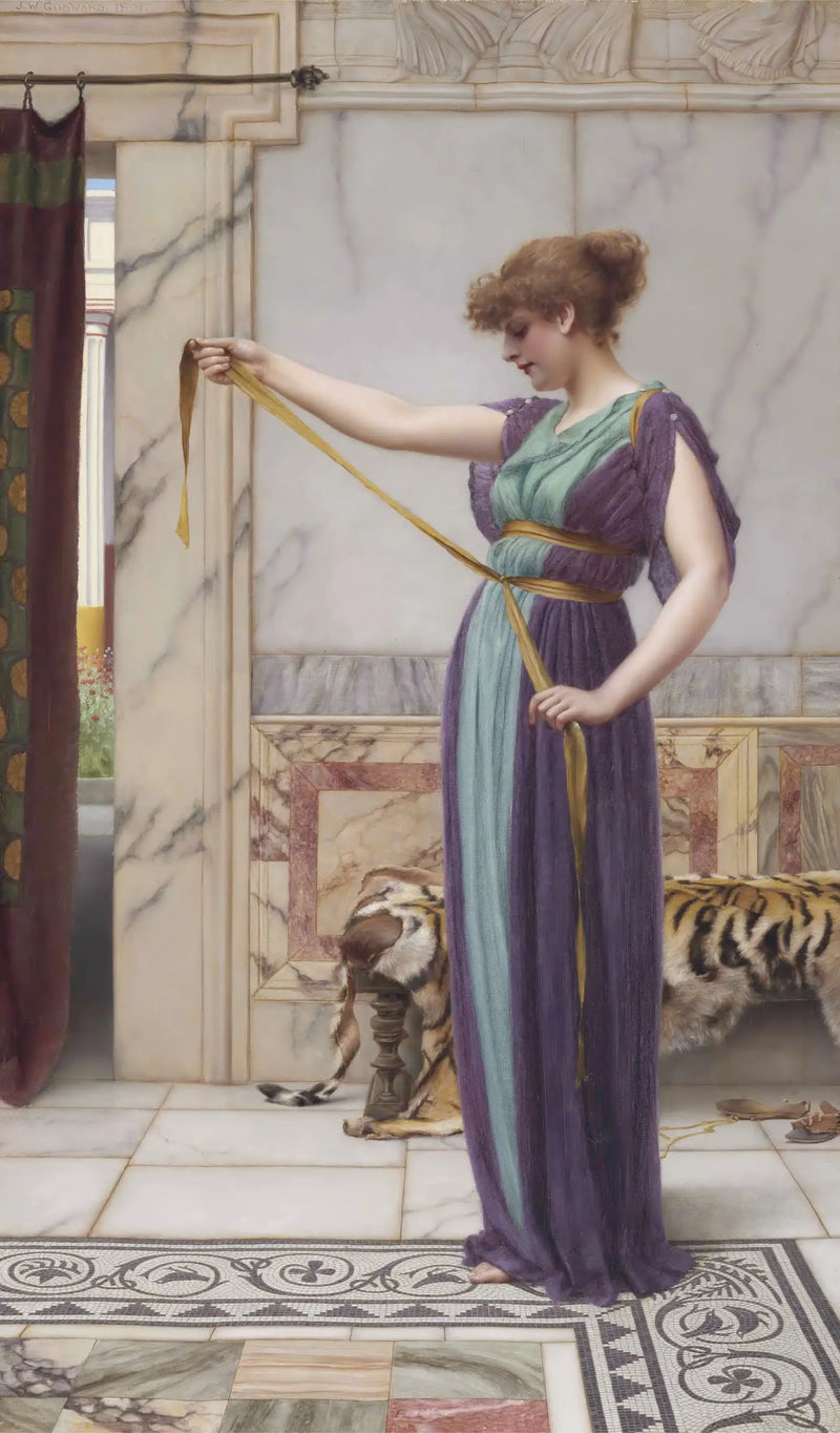 A Pompeian Lady - John William Godward