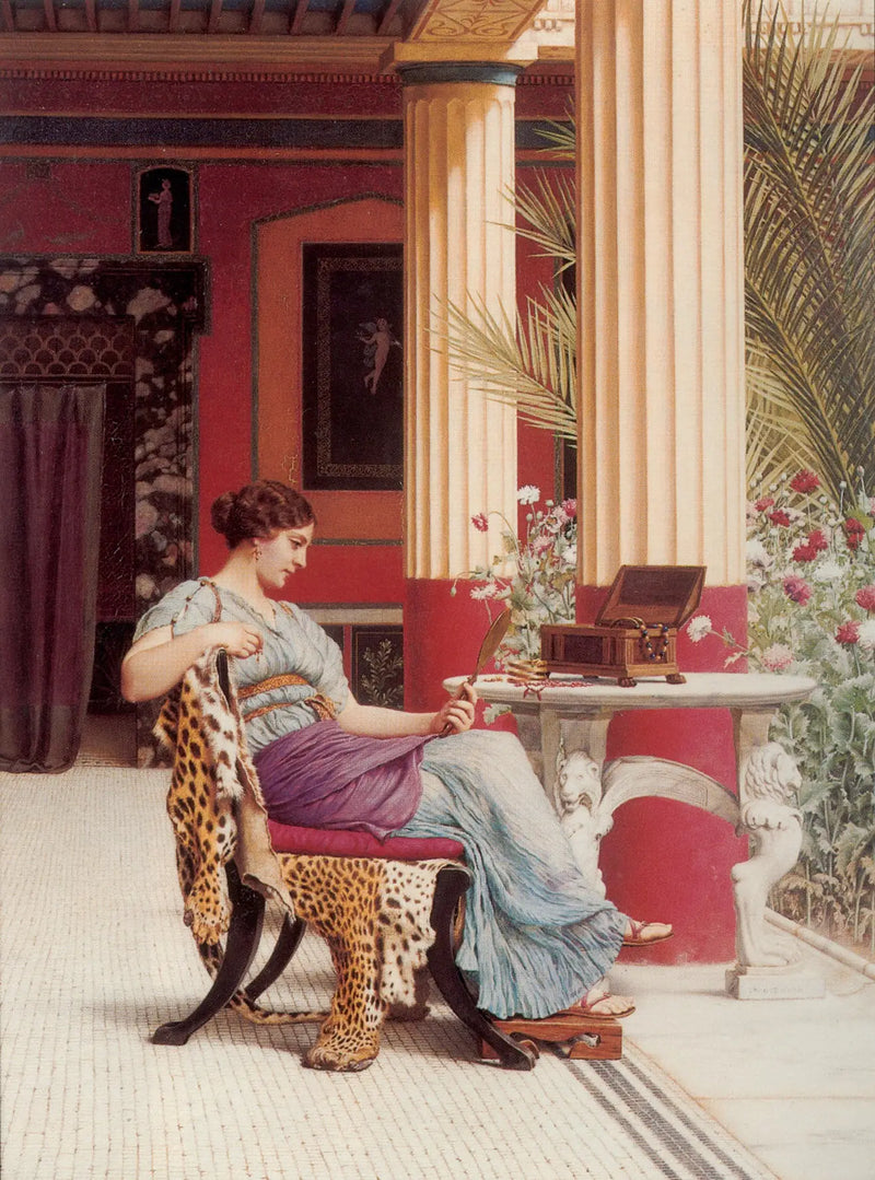 The jewelry box - John William Godward