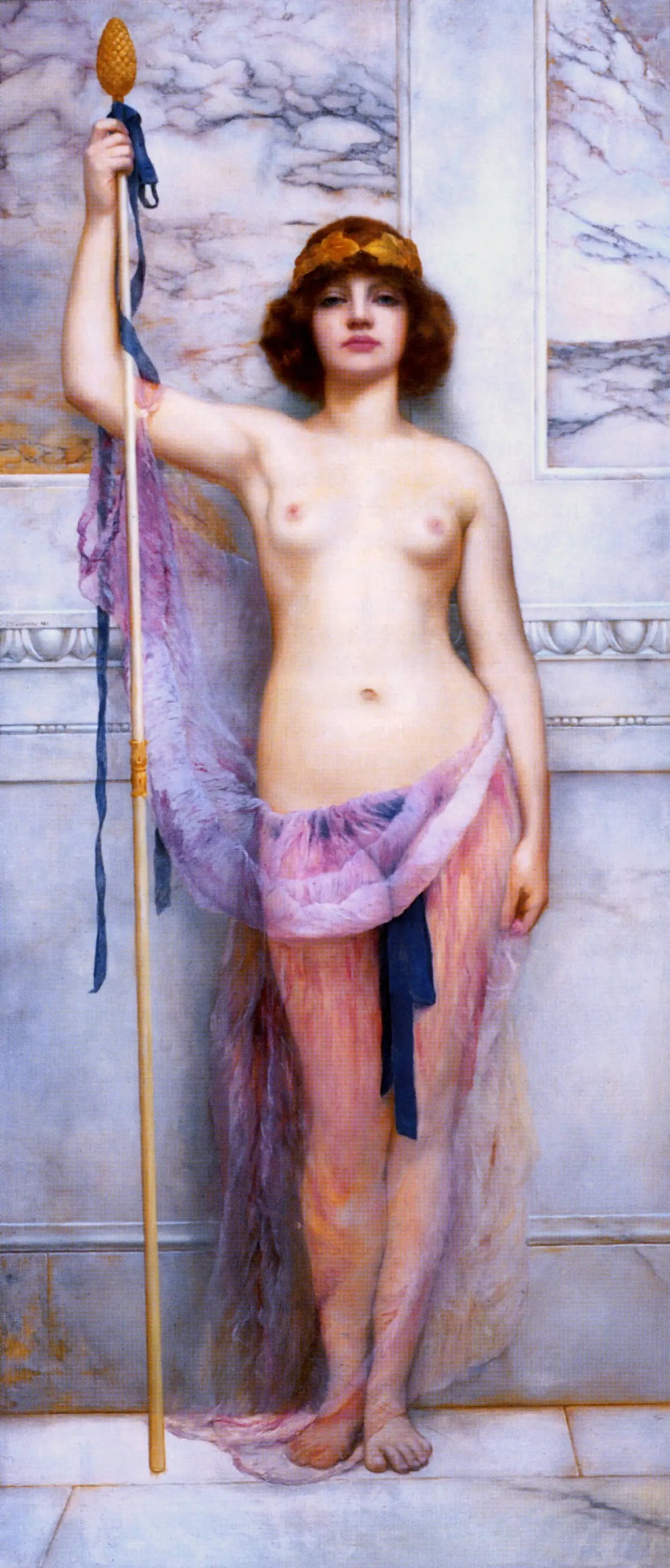 Une prêtresse - John William Godward - Alpha Reproduction