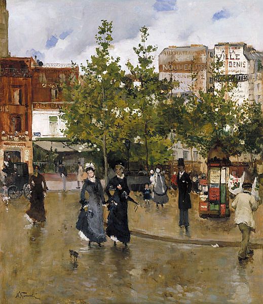 Élégantes à la Place Clichy - Norbert Gœneutte - Alpha Reproduction