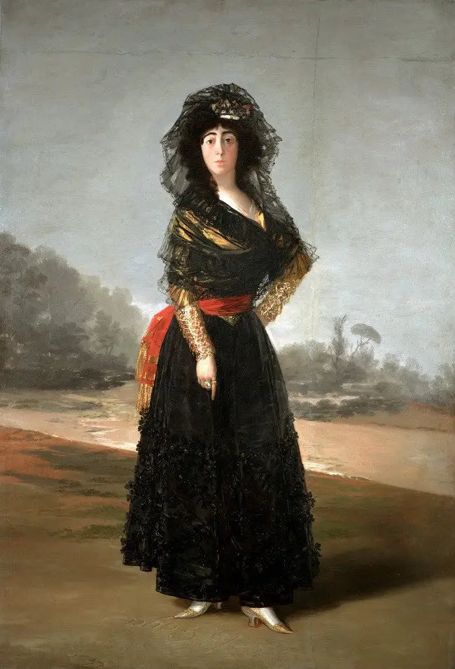 Portrait of the Duchess of Alba in Mourning - Francisco de Goya